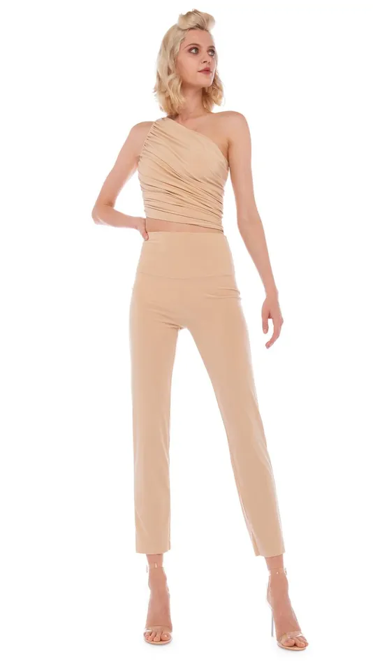 Norma Kamali Bottoms PENCIL PANT Con Leche 8211 Clothing