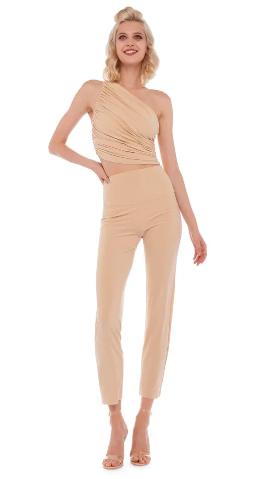 Norma Kamali Bottoms PENCIL PANT Con Leche 8211 Clothing