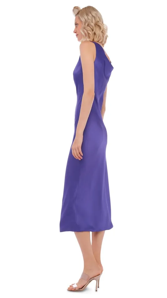 Norma Kamali Dresses MARIA DRESS TO MIDCALF Purple 8211 Clothing