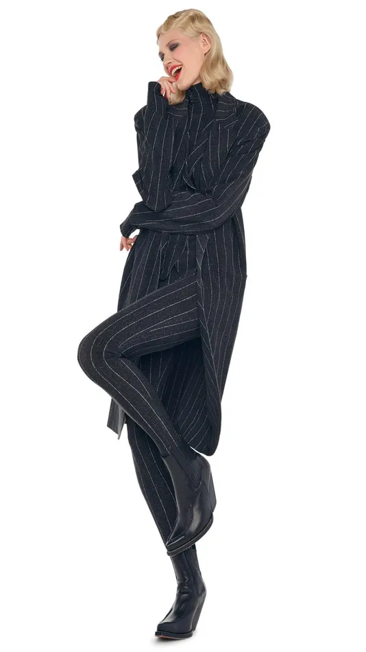 Norma Kamali Jackets OVERSIZED SINGLE BREASTED JACKET Woven Pinstripe 8211 Clothing Norma Kamali Jackets OVERSIZED SINGLE BREASTED JACKET Woven Pinstripe 8211 Clothing