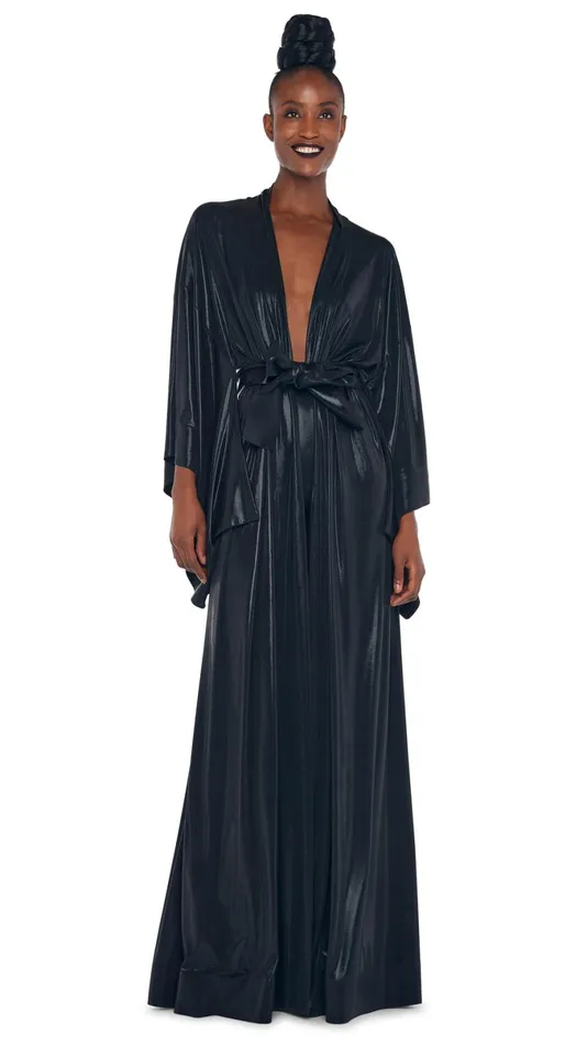 Norma Kamali Jackets ROBE TO FLOOR Black 8211 Clothing