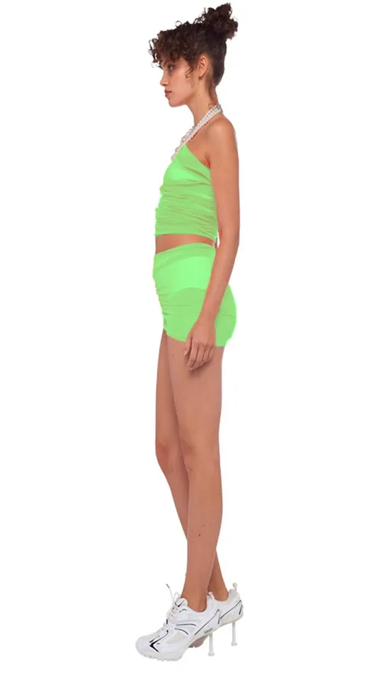 Norma Kamali Tops DIANA BRA Neon Green 8211 Clothing