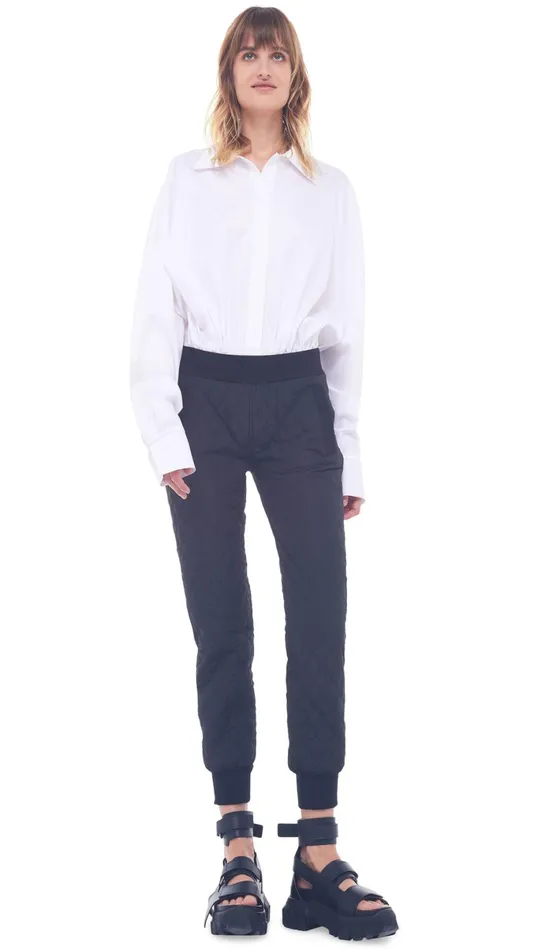 Norma Kamali Tops OVERSIZE BF NK BODYSUIT White 8211 Clothing