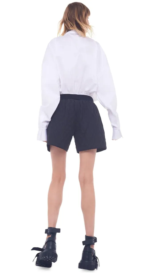 Norma Kamali Tops OVERSIZE BF NK BODYSUIT White 8211 Clothing