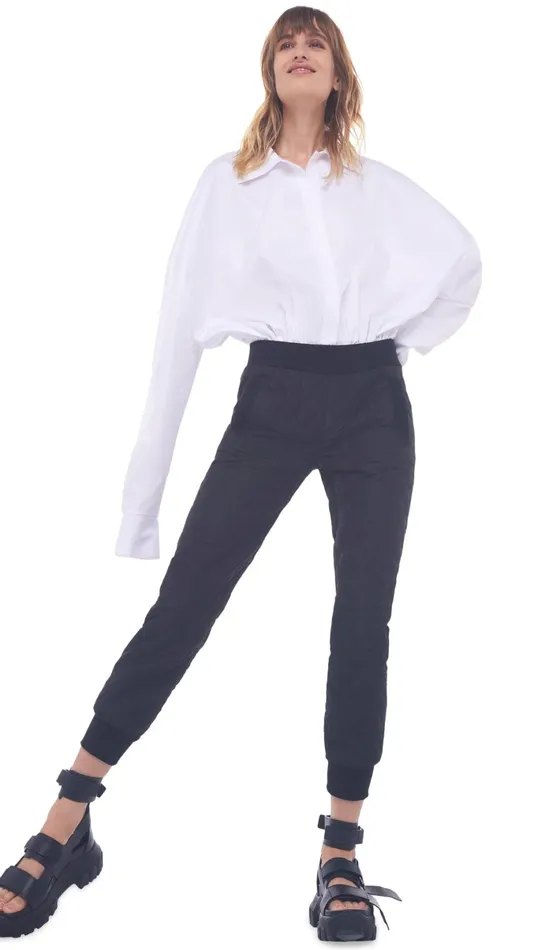 Norma Kamali Tops OVERSIZE BF NK BODYSUIT White 8211 Clothing