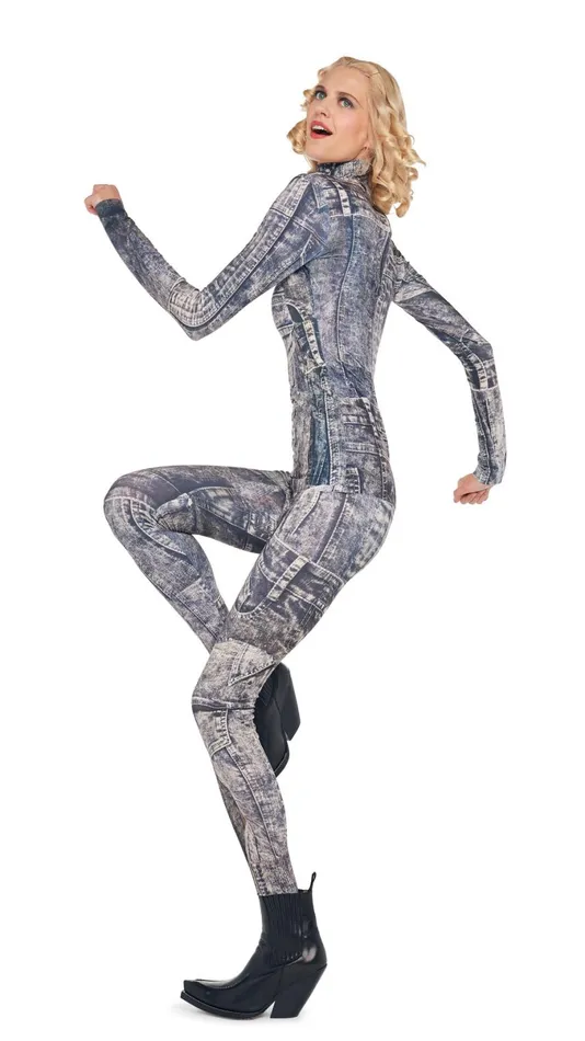 Norma Kamali Tops SLIM FIT LONG SLEEVE TURTLE TOP Blacknavy Denim Print 8211 Clothing Norma Kamali Tops SLIM FIT LONG SLEEVE TURTLE TOP Blacknavy Denim Print 8211 Clothing