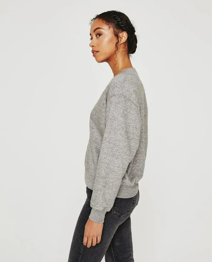 Nova Vee Heather Grey Women AG Jeans Sweatshirts Nova Vee Heather Grey Women AG Jeans Sweatshirts