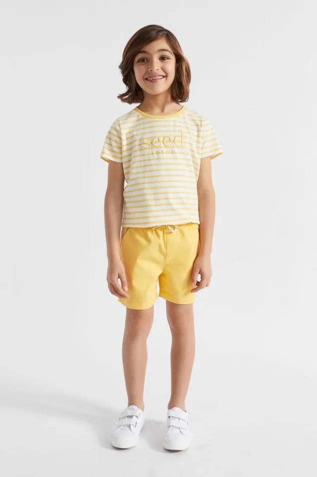 Occasion Boy Seed Heritage Core Logo Short Sunshine Yellow