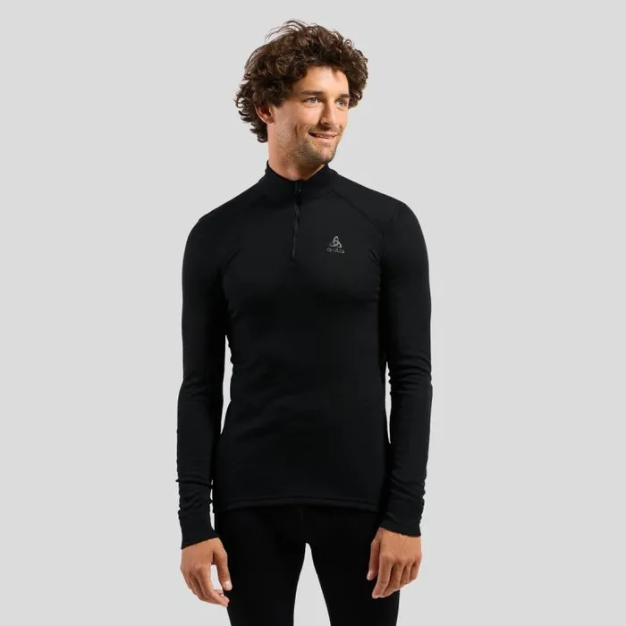 Odlo Base Layers The Active Warm Base Layer HalfZip Black 8211 Men