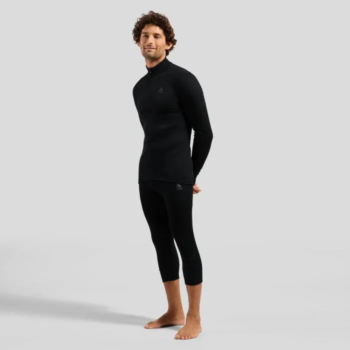 Odlo Base Layers The Active Warm Base Layer HalfZip Black 8211 Men