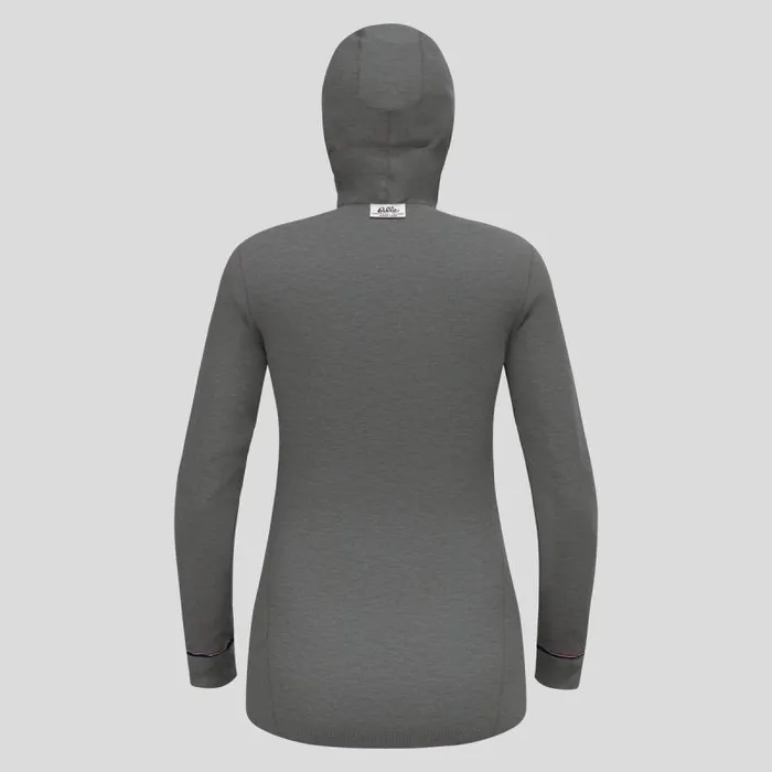 Odlo Base Layers The Active Warm Originals Base Layer With Facemask Odlo Steel Grey Melange 8211 Women