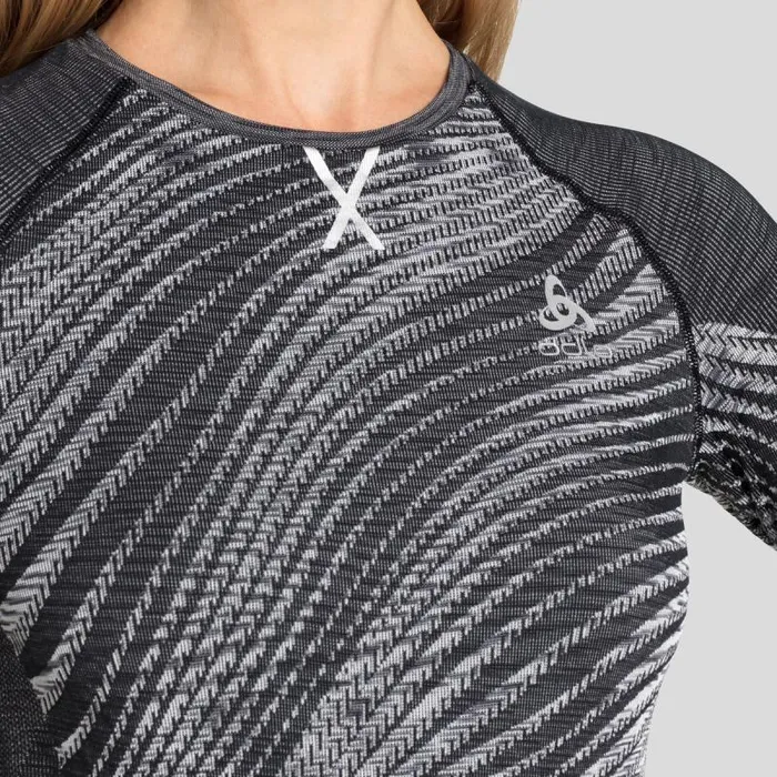 Odlo Base Layers The Blackcomb Base Layer Top Black 8211 Space Dye 8211 Women