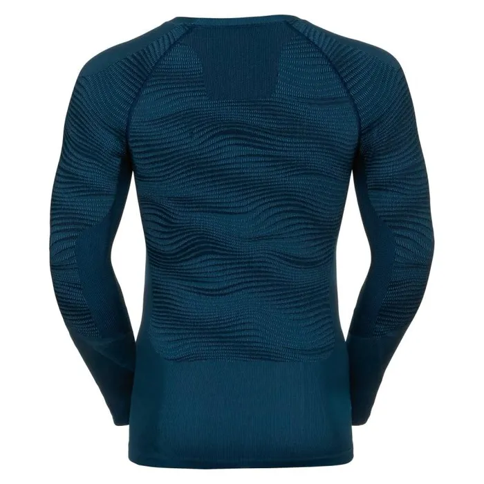 Odlo Base Layers The Blackcomb Long Sleeve Base Layer Top Poseidon 8211 Blue Jewel 8211 Atomic Blue 8211 Men