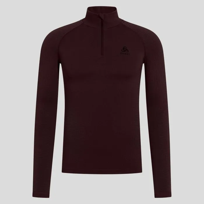 Odlo Base Layers The Performance Warm Base Layer HalfZip Fudge 8211 Men