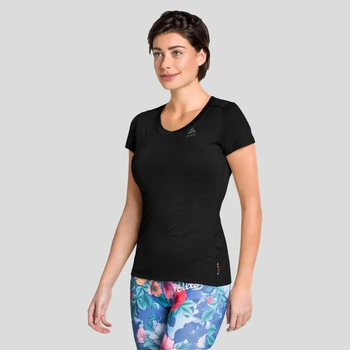 Odlo Base Layers The Performance Wool Light Short Sleeve Base Layer Top Black 8211 Women Odlo Base Layers The Performance Wool Light Short Sleeve Base Layer Top Black 8211 Women