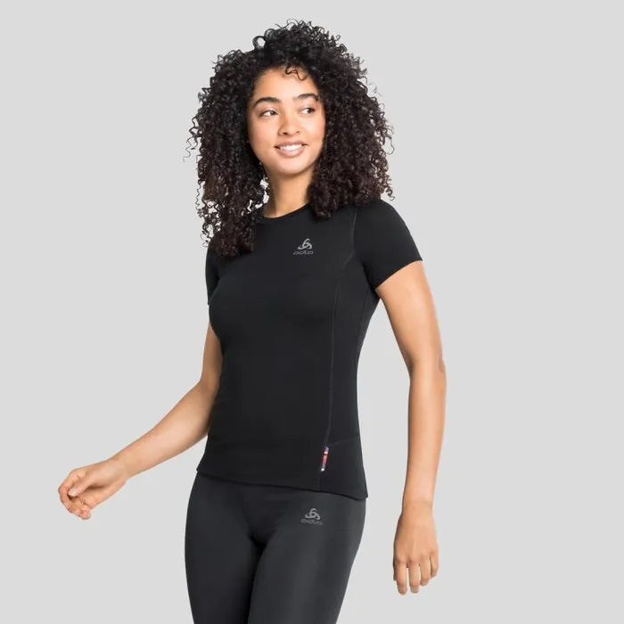 Odlo Base Layers The Warm Merino Base Layer Top Black 8211 Black 8211 Women