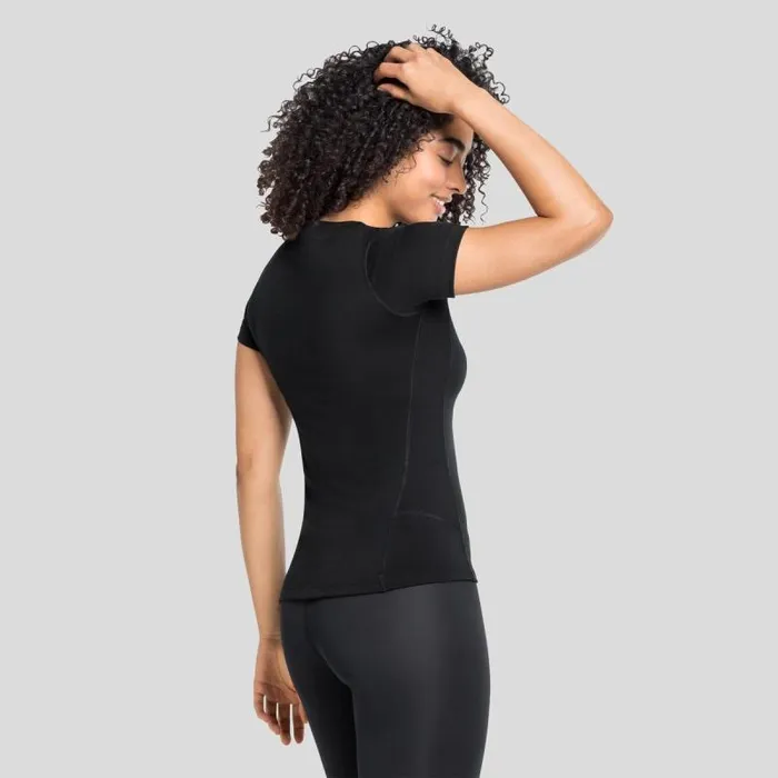 Odlo Base Layers The Warm Merino Base Layer Top Black 8211 Black 8211 Women