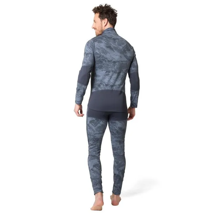 Odlo Base Layers The Whistler Base Layer HalfZip Folkstone Gray 8211 India Ink 8211 Men
