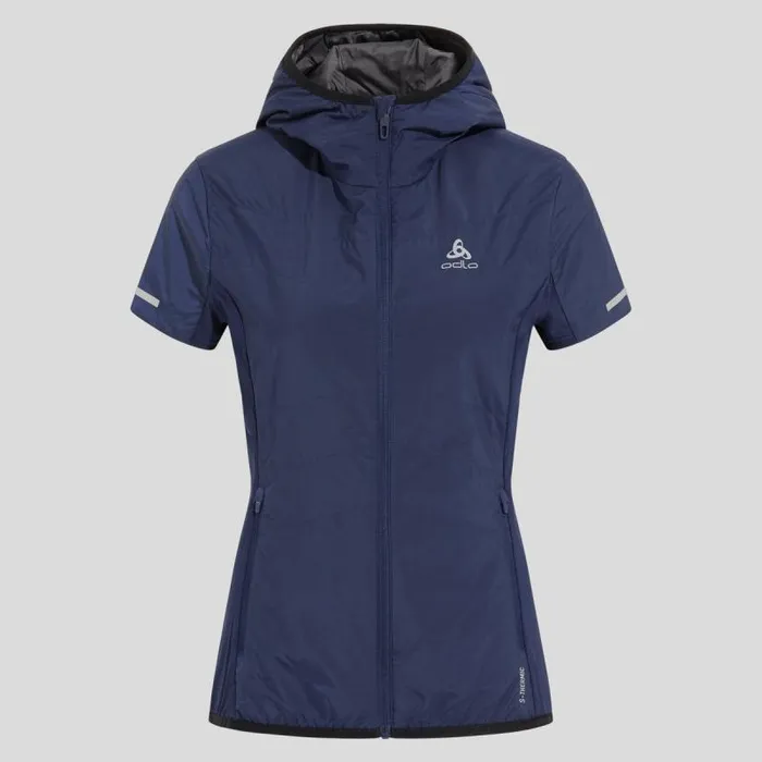 Odlo Jackets and Vests Irbis XWarm Running Vest Peacoat Aop 8211 Women