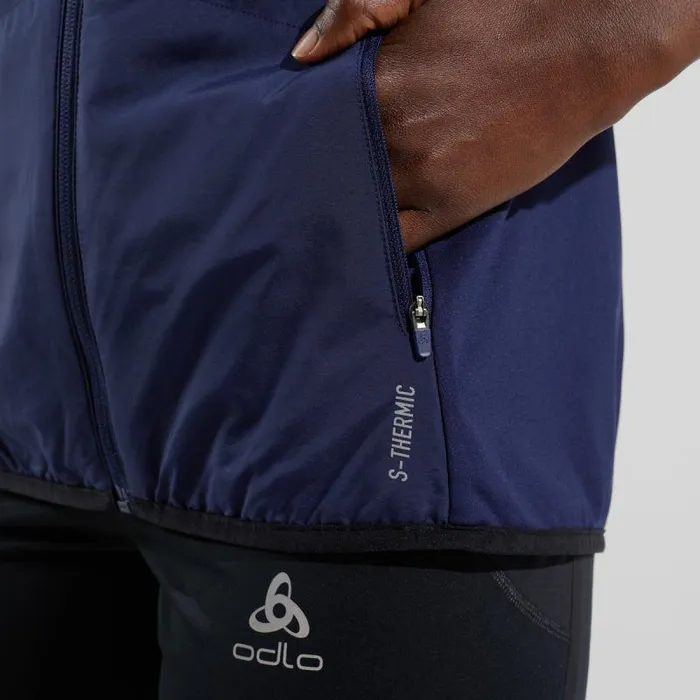 Odlo Jackets and Vests Irbis XWarm Running Vest Peacoat Aop 8211 Women