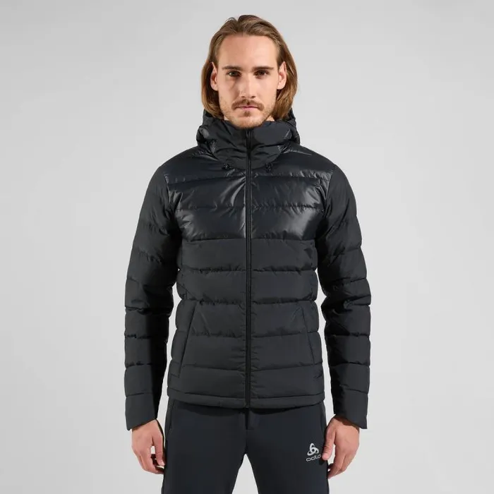 Odlo Jackets and Vests The Severin NThermic Recycled Down Hooded Jacket Black 8211 Men Odlo Jackets and Vests The Severin NThermic Recycled Down Hooded Jacket Black 8211 Men