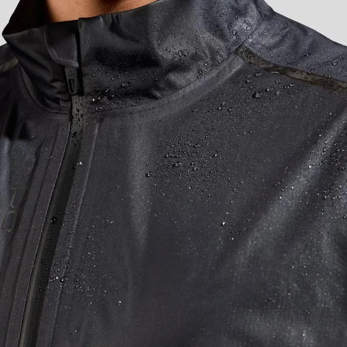 Odlo Jackets and Vests The Zeroweight Dual Dry Performance Knit Waterproof Cycling Jacket Black 8211 Men