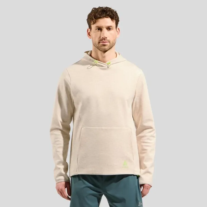 Odlo Mid Layers and Longsleeves The Active 365 Knit Hoody Silver Cloud Melange 8211 Men Odlo Mid Layers and Longsleeves The Active 365 Knit Hoody Silver Cloud Melange 8211 Men