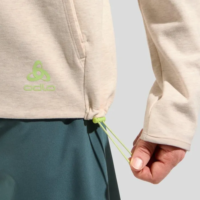 Odlo Mid Layers and Longsleeves The Active 365 Knit Hoody Silver Cloud Melange 8211 Men
