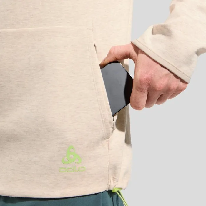 Odlo Mid Layers and Longsleeves The Active 365 Knit Hoody Silver Cloud Melange 8211 Men