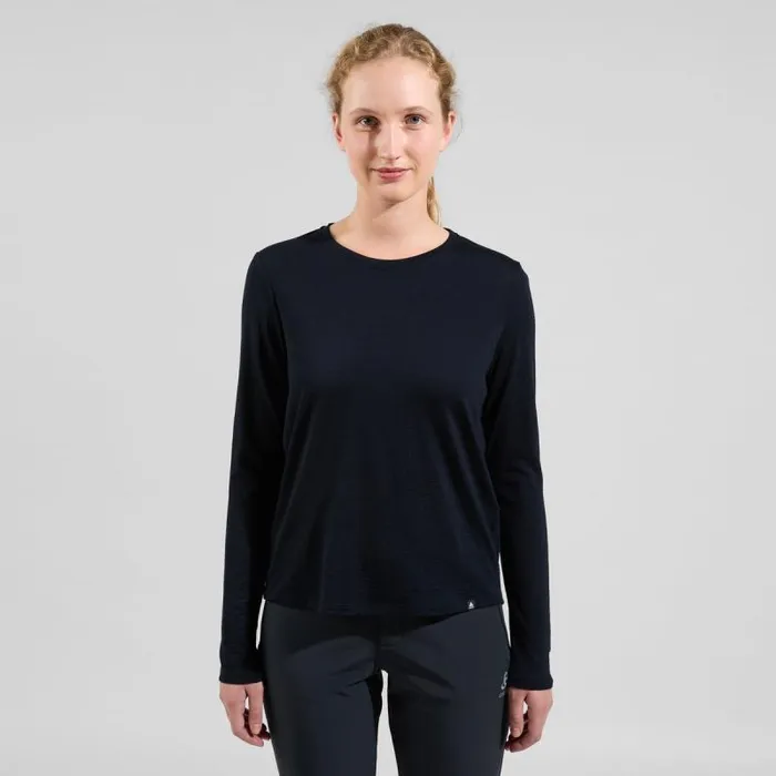 Odlo Mid Layers and Longsleeves The Ascent 365 Merino 200 Long Sleeve Black 8211 Women Odlo Mid Layers and Longsleeves The Ascent 365 Merino 200 Long Sleeve Black 8211 Women