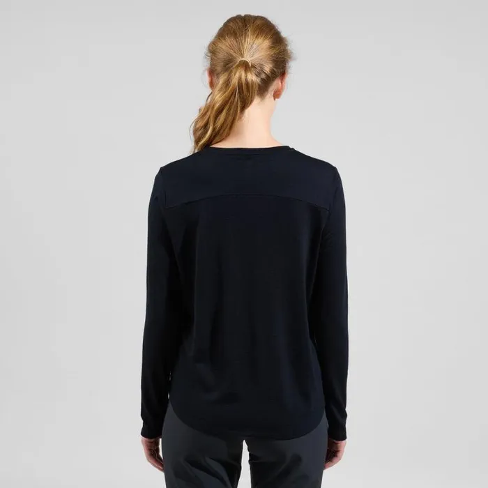 Odlo Mid Layers and Longsleeves The Ascent 365 Merino 200 Long Sleeve Black 8211 Women