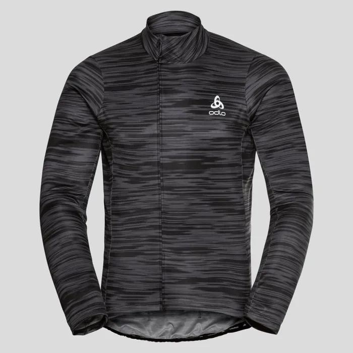 Odlo Mid Layers and Longsleeves The Zeroweight Ceramiwarm Long Sleeve Cycling Jersey Odlo Graphite Grey 8211 Black 8211 Men Odlo Mid Layers and Longsleeves The Zeroweight Ceramiwarm Long Sleeve Cycling Jersey Odlo Graphite Grey 8211 Black 8211 Men