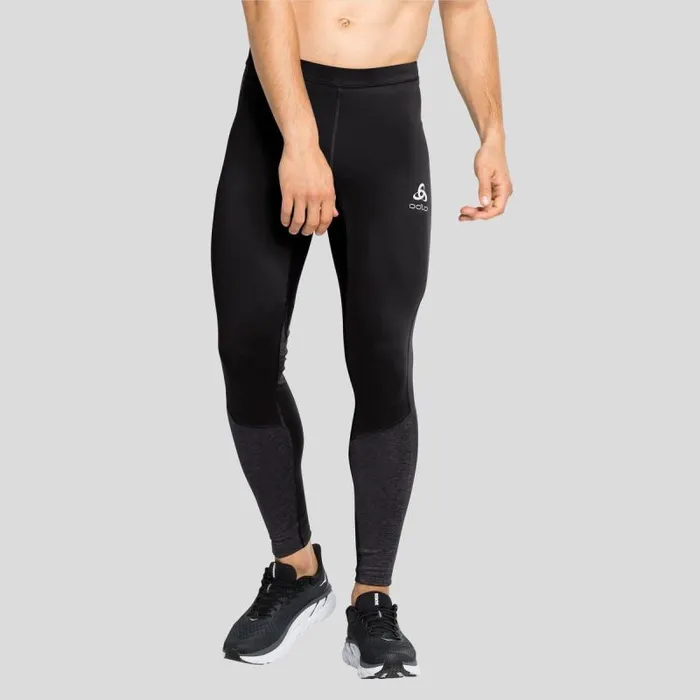 Odlo Pants and Tights The Run Easy Yakwarm Tights Black 8211 Men