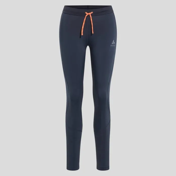 Odlo Pants and Tights The XAlp Winter Running Tights India Ink 8211 Live Wire 8211 Women