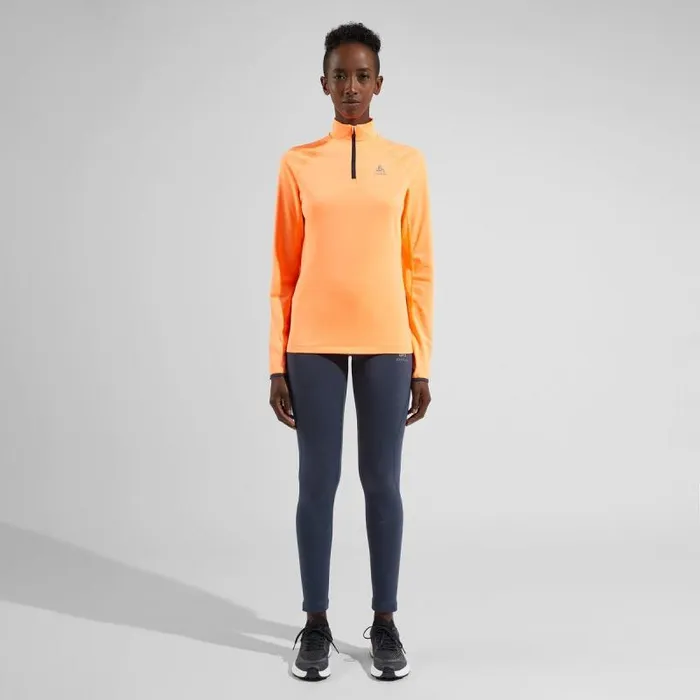 Odlo Pants and Tights The XAlp Winter Running Tights India Ink 8211 Live Wire 8211 Women