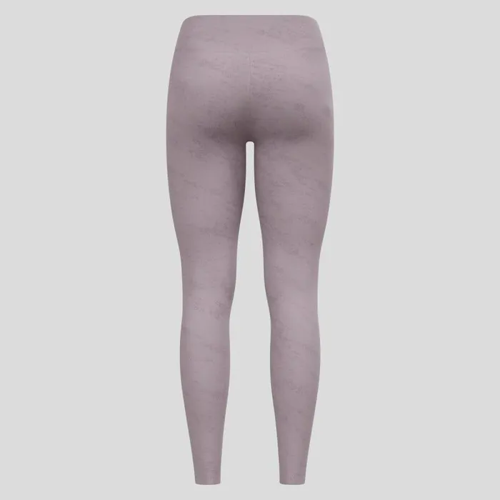 Odlo Pants and Tights The Zeroweight Print Reflective Running Tights Gray Ridge 8211 Women
