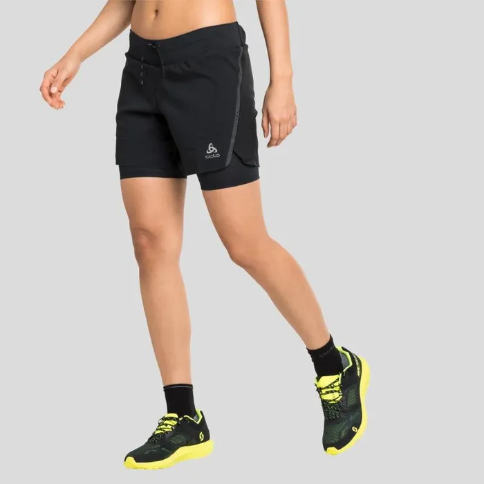 Odlo Shorts The XAlp Trail 6 Inch 2In1 Running Shorts Black 8211 Women