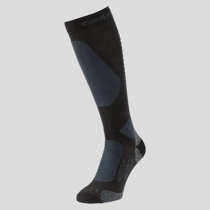 Odlo Socks The Primaloft Muscle Force Warm Compression Sock Black 8211 Odlo Graphite Grey 8211 WomenMen Odlo Socks The Primaloft Muscle Force Warm Compression Sock Black 8211 Odlo Graphite Grey 8211 WomenMen