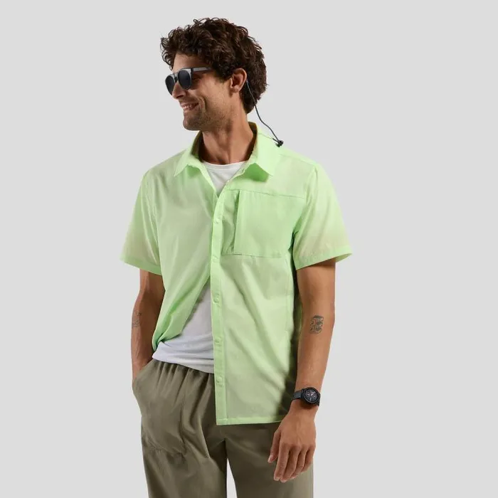 Odlo Tshirts and Polos The Hyper Contrast Short Sleeve Hiking Shirt Ambrosia 8211 Men