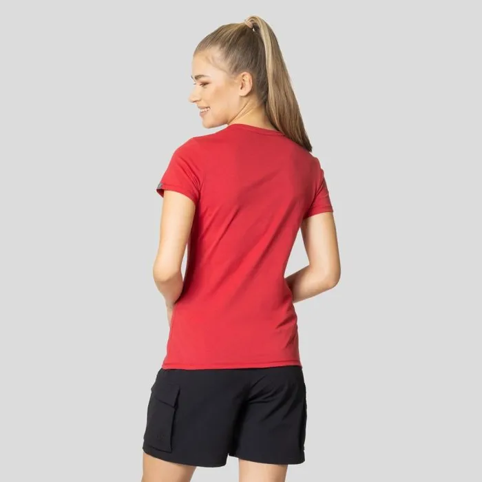 Odlo Tshirts and Polos The Kumano Forest TShirt American Beauty 8211 Women