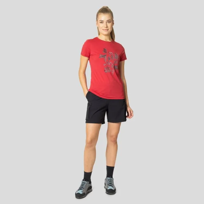 Odlo Tshirts and Polos The Kumano Forest TShirt American Beauty 8211 Women