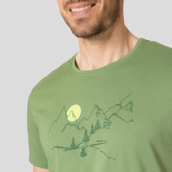 Odlo Tshirts and Polos The Nikko Landscape TShirt Loden Frost 8211 Men