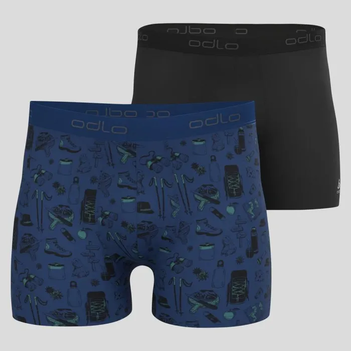 Odlo Underwear The Active FDry Graphic 2 Pack Black 8211 Limoges 8211 Men
