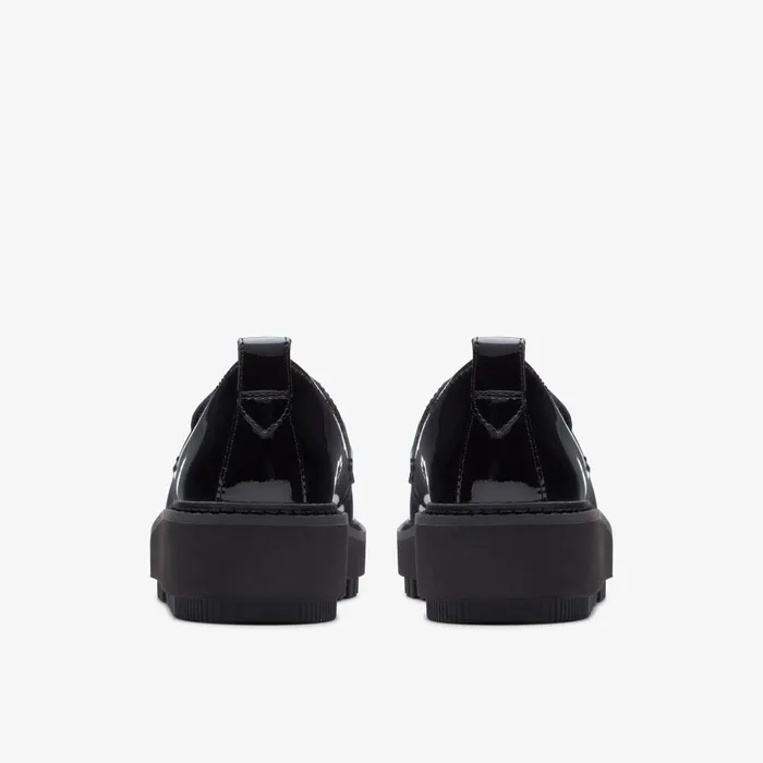 Orianna Loafer Black Patent Leather Women Clarks Platforms