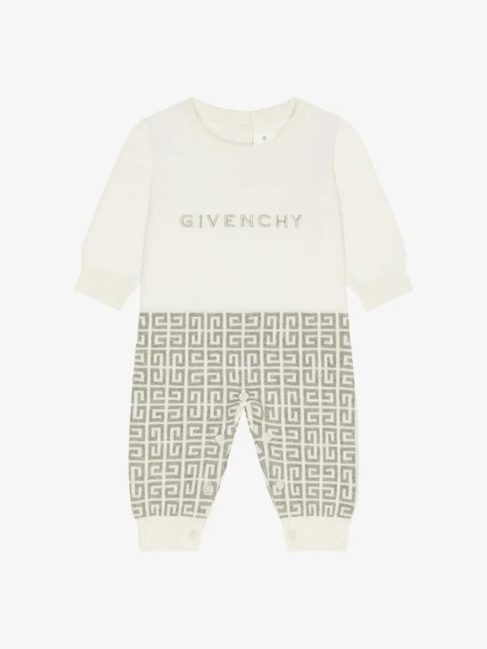 Overalls In Knit Whitegrey Kids Givenchy