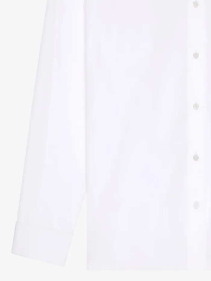 Oversized Shirt In Poplin With Open Back White Women Givenchy Tops and Shirts