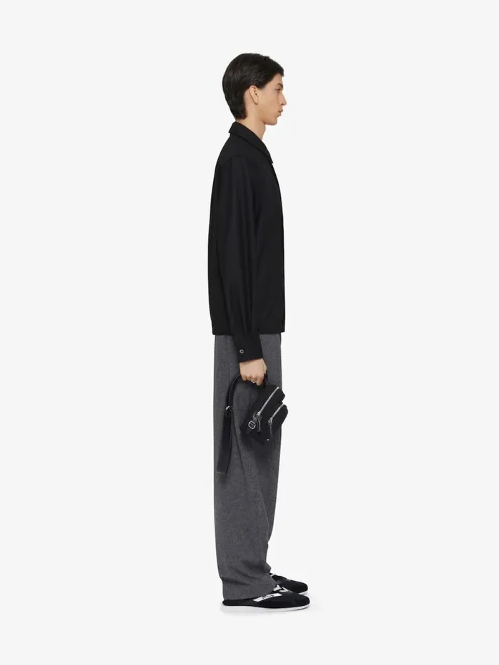 Pants In Wool With Double Waist Detail Medium Grey Men Givenchy Pants and Shorts