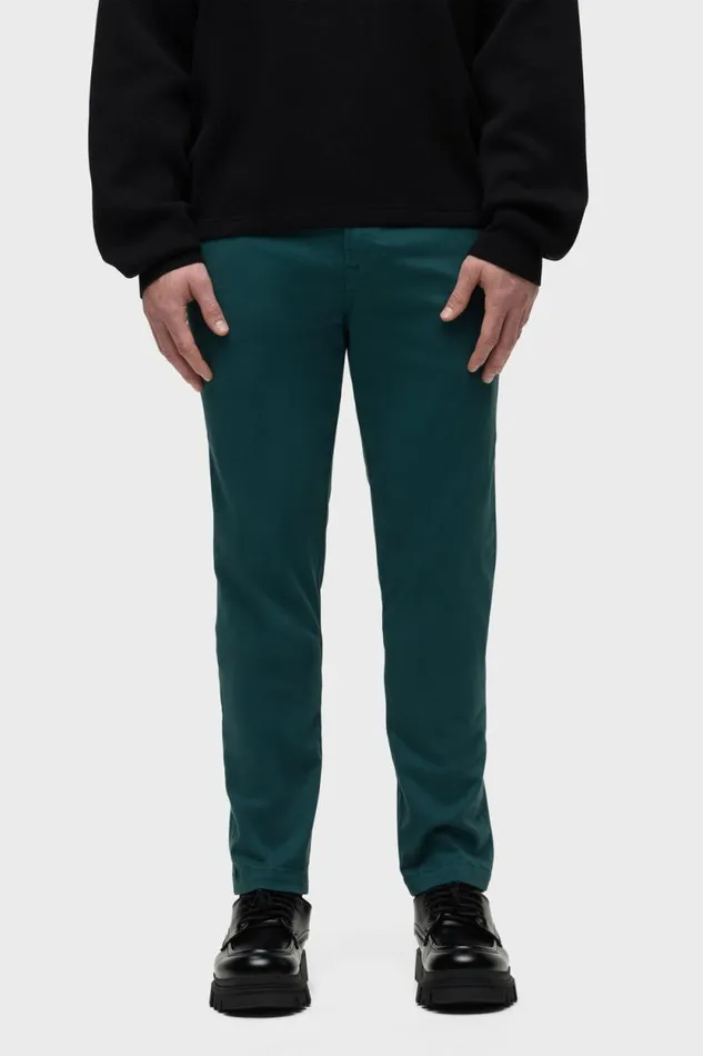 Pants Men Hudson Jeans Classic Slim Straight Chino Deep Teal