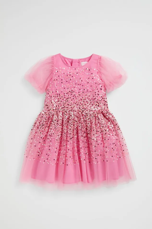 Party Girl Seed Heritage Multi Sequin Dress Carnation Pink