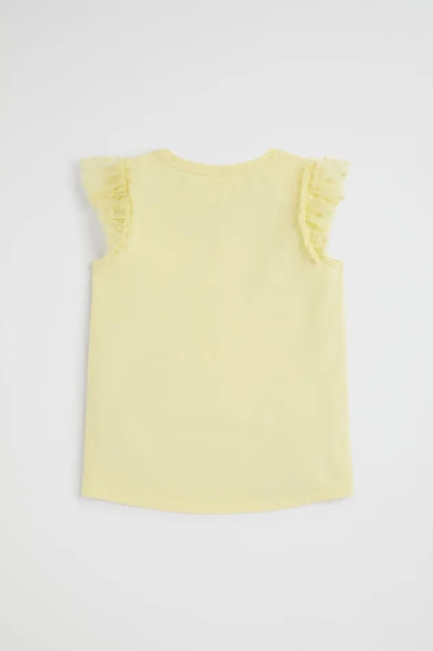 Party Girl Seed Heritage Polka Dot Tee Buttercup